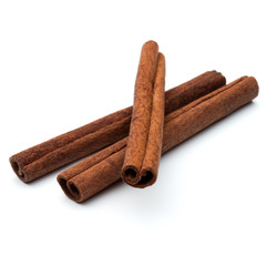 cinnamon stick spice isolated on white background closeup