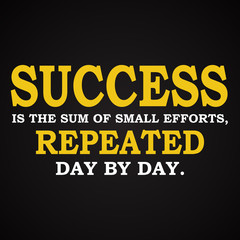 Success quotes - motivational inscription template