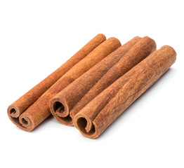 cinnamon stick spice isolated on white background closeup