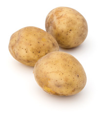 new potato tuber isolated on white background cutout