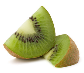 Fototapeta na wymiar Sliced Kiwi fruit isolated on white background cutout