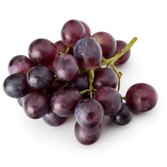 Red grape berry bunch isolated on white background cutout
