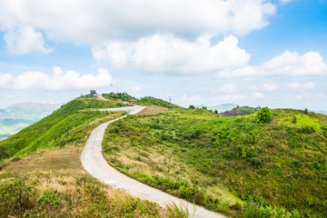 Mountain hill viewpoint scenic landmark at kanchanaburi, thongphaphum, thailand