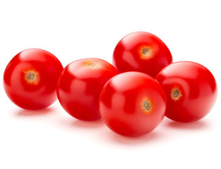 fresh cherry tomato isolated on white background cutout