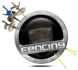Fencing Sport - Metal Symbol