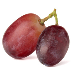 red grape bunch isolated on white background cutout