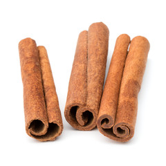 cinnamon stick spice isolated on white background closeup