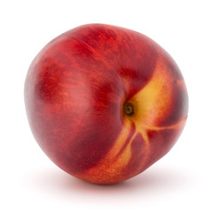 Nectarine fruit isolated on white background close up