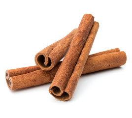 cinnamon stick spice isolated on white background closeup