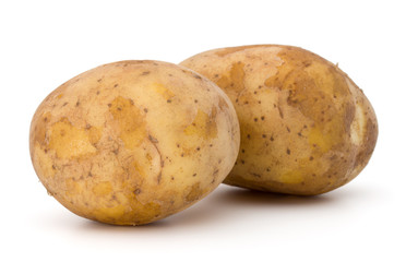 new potato tuber isolated on white background cutout