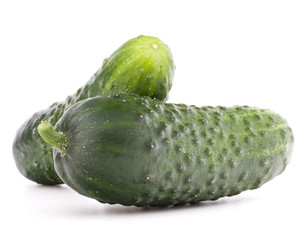 Cucumber vegetable  isolated on white background cutout