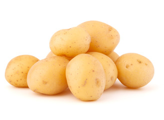 new potato tuber isolated on white background cutout