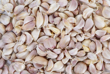 Close up garlic for background texture