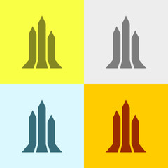 Icon Of Growth Arrow or Growing Graph. 