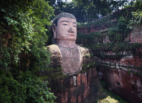 Giant Buddha statue, Leshan, Sichuan, China