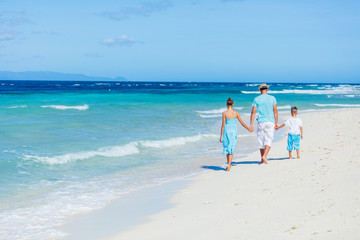 Family Having Fun on Beach