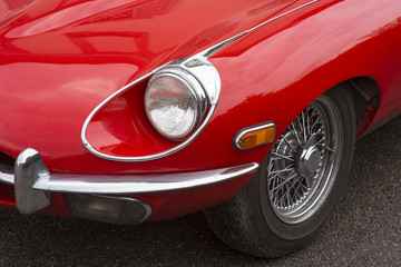 Obraz na płótnie Canvas Red Classic Car