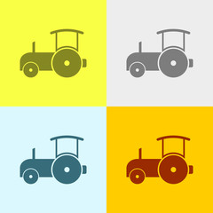 Icon Of Road Roller .