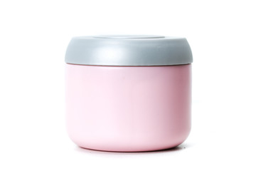 Cosmetic containers isolated on white