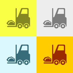 Icon Of Forklift.