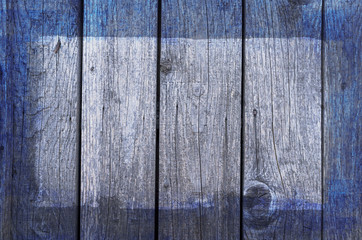 White and blue painted grunge wooden texture background