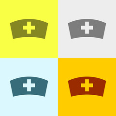 Obraz premium Icon Of Nurse Cap.