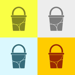 Icon Of Bucket.