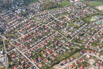 aerial view of Nysa city