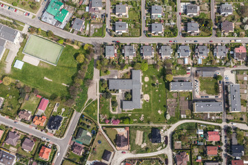 Obraz premium aerial view of Nysa city