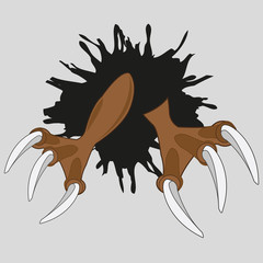 Paws of the crock in hole