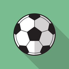Football soccer ball flat icon