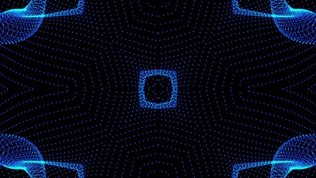VJ Kaleida Particle Starfish Looping Animation