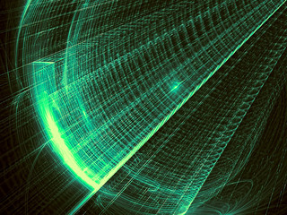Abstract tech background tunnel digitally generated image