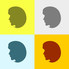 Icon Of Lady, Female, Woman. 