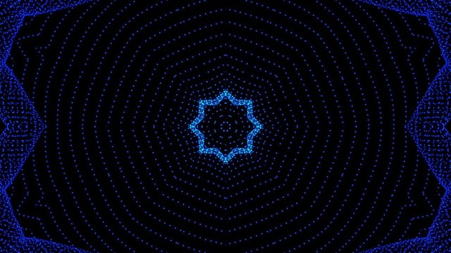VJ Kaleida Particle Starfish Looping Animation