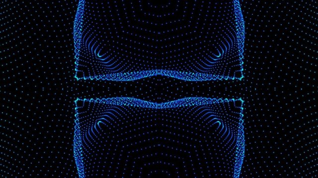 VJ Kaleida Particle Starfish Looping Animation