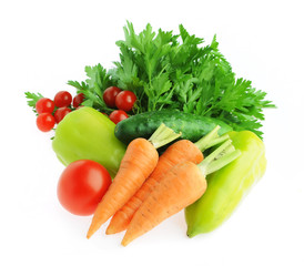 fresh vegetables isolated
