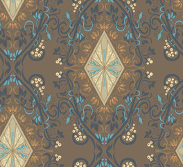 Seamless pattern vintage style