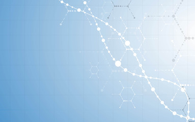 DNA Abstract icon and element collection. Futuristic technology