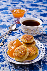 Homemade cottage cheese pancake
