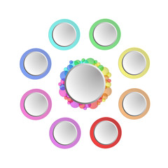 llustration colorful infographic