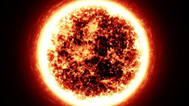zoom in to the Sun in the Space