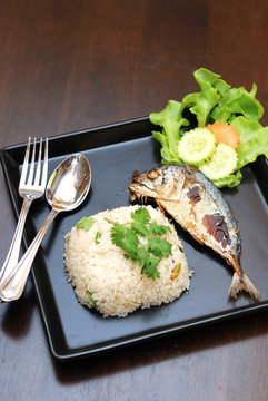 Mackerel Fish rice