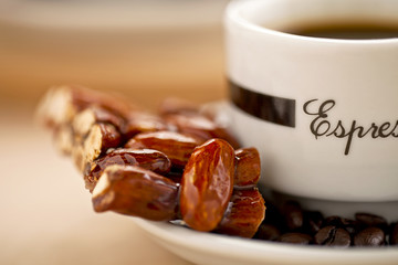 sweet almond and coffee