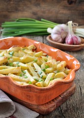 potato casserole with chicken and onions 