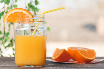 Orange, Lobule, Juice. Healthy Lifestyle Concept