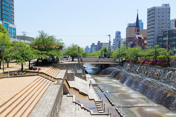 神戸生田川公園 百龍嬉水