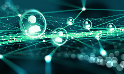 Social nets and networking concept 