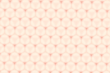 Hexagon glossy nude color cell pattern abstract background
