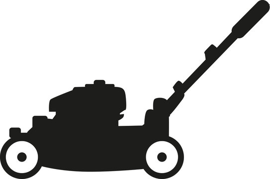 recommend clip art: Lawn mower silhouette